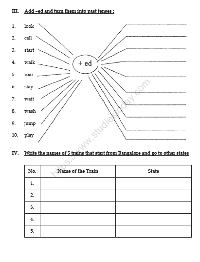 homework english class 3